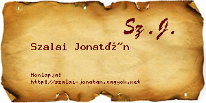 Szalai Jonatán névjegykártya
